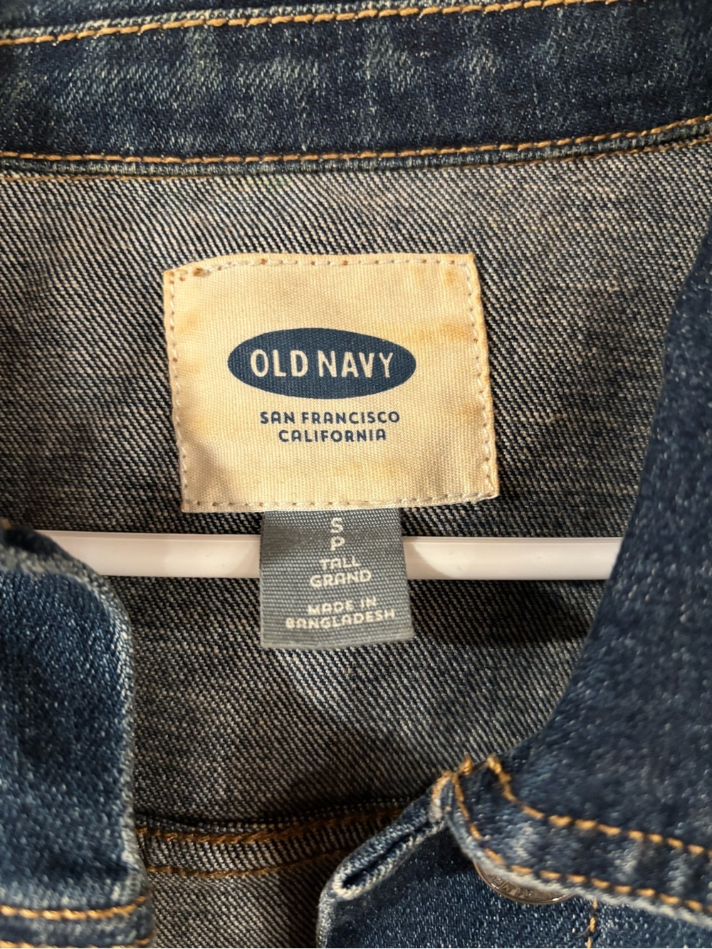 Old Navy Blue Denim Trucker Jacket - Picture 2 of 2